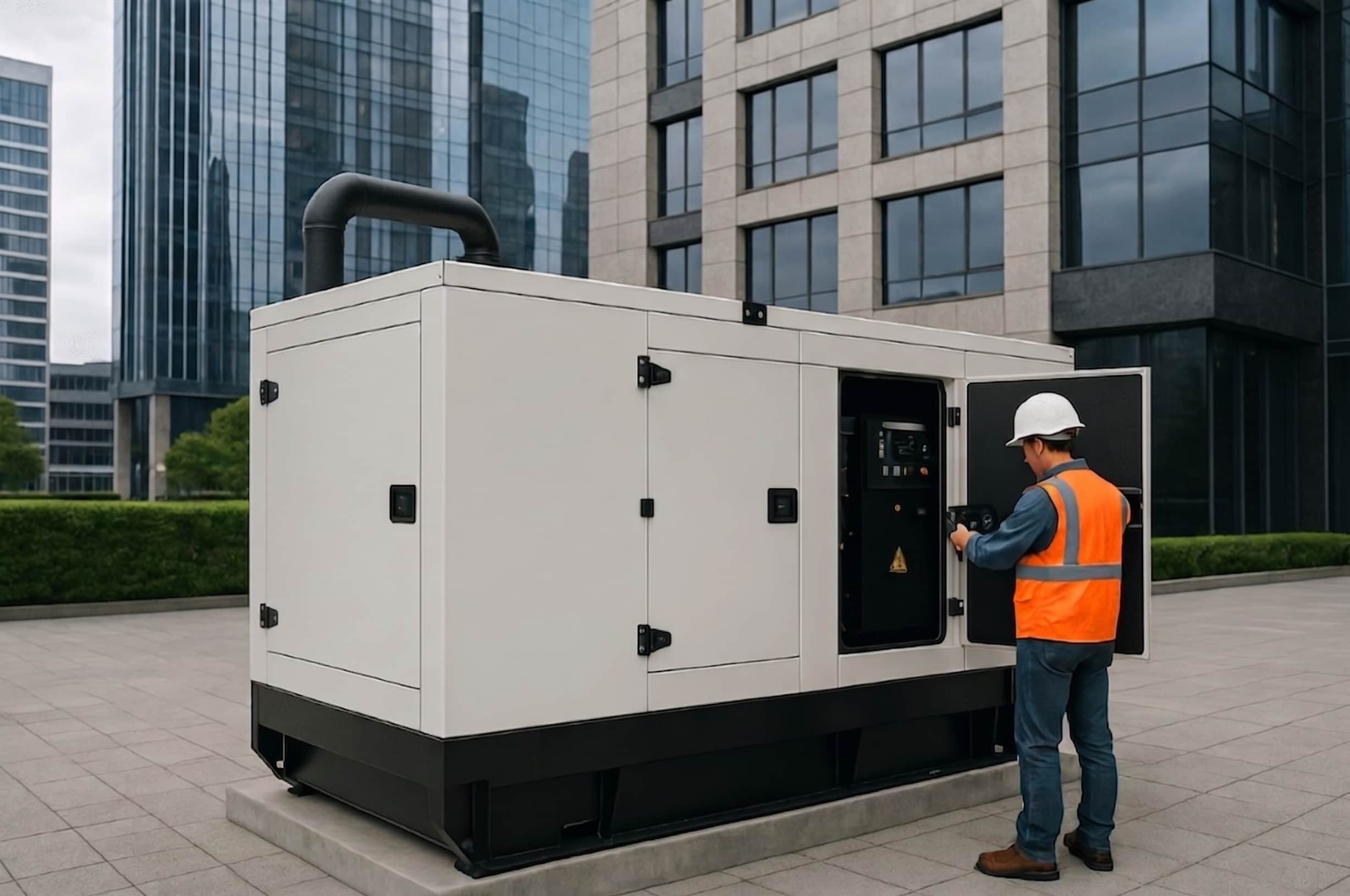 Generador DREXELECTRIC instalado en edificio comercial